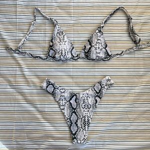 Shein Snake Print bikini size small